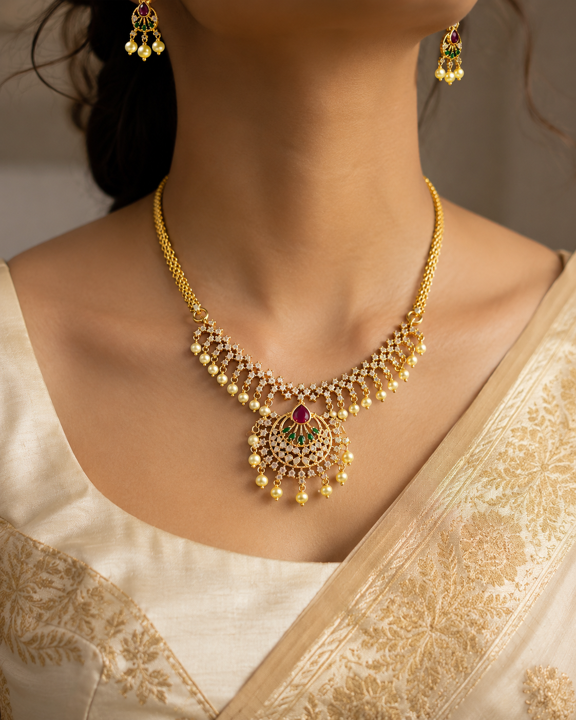 Royal Chandbali Necklace,