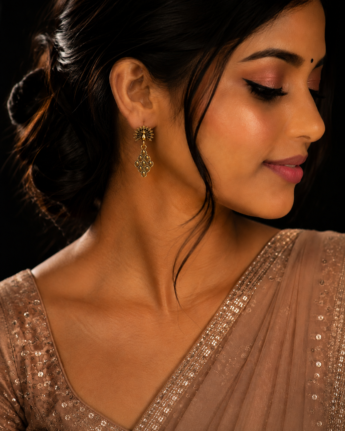Aarna Antique Filigree Earrings