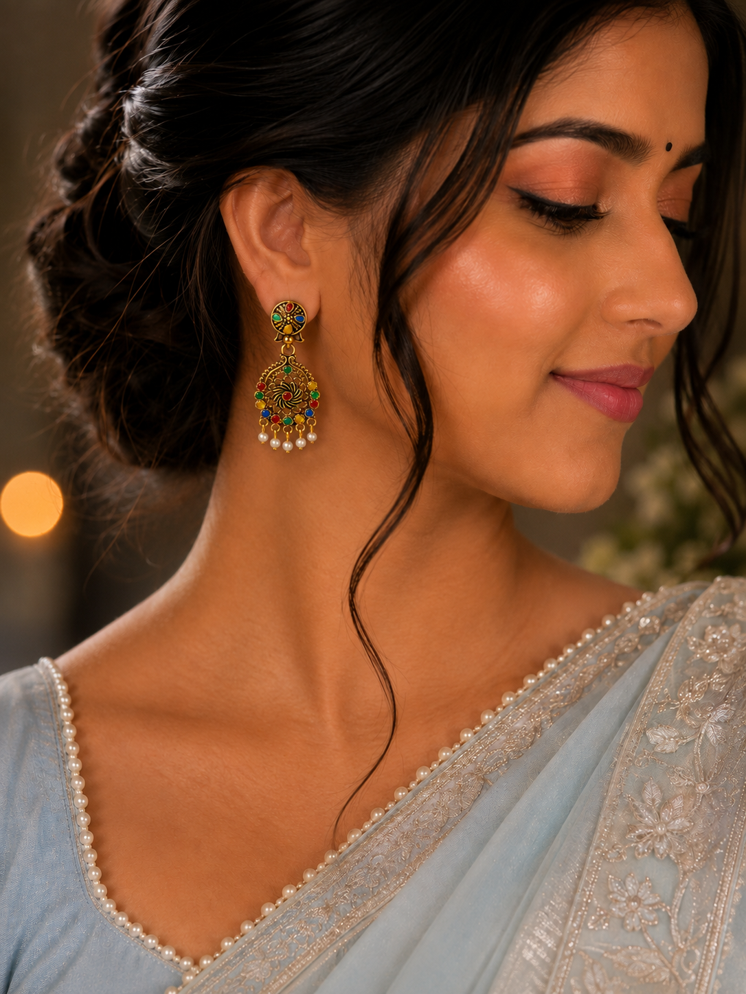 Rangoli Rani Multicolour Earrings