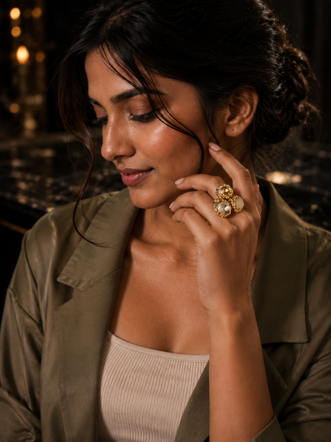 The Royale Trio Statement Ring