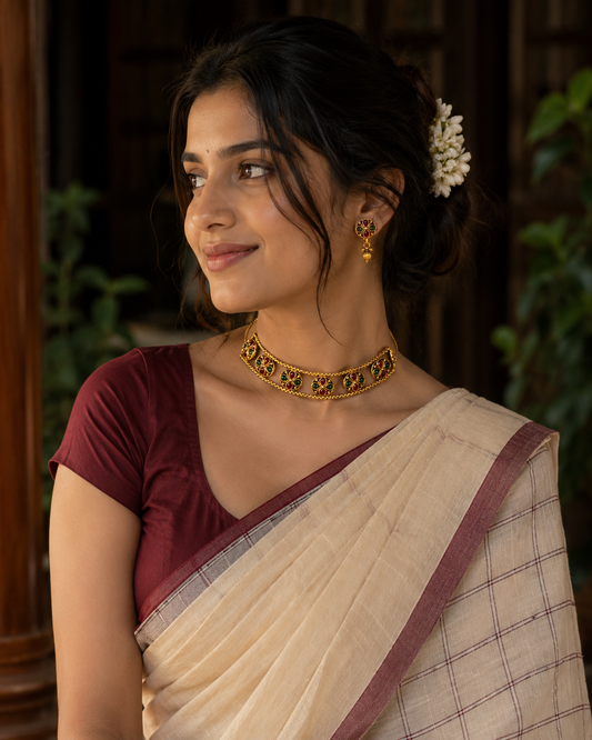 Varnika Floral Heritage Choker Set