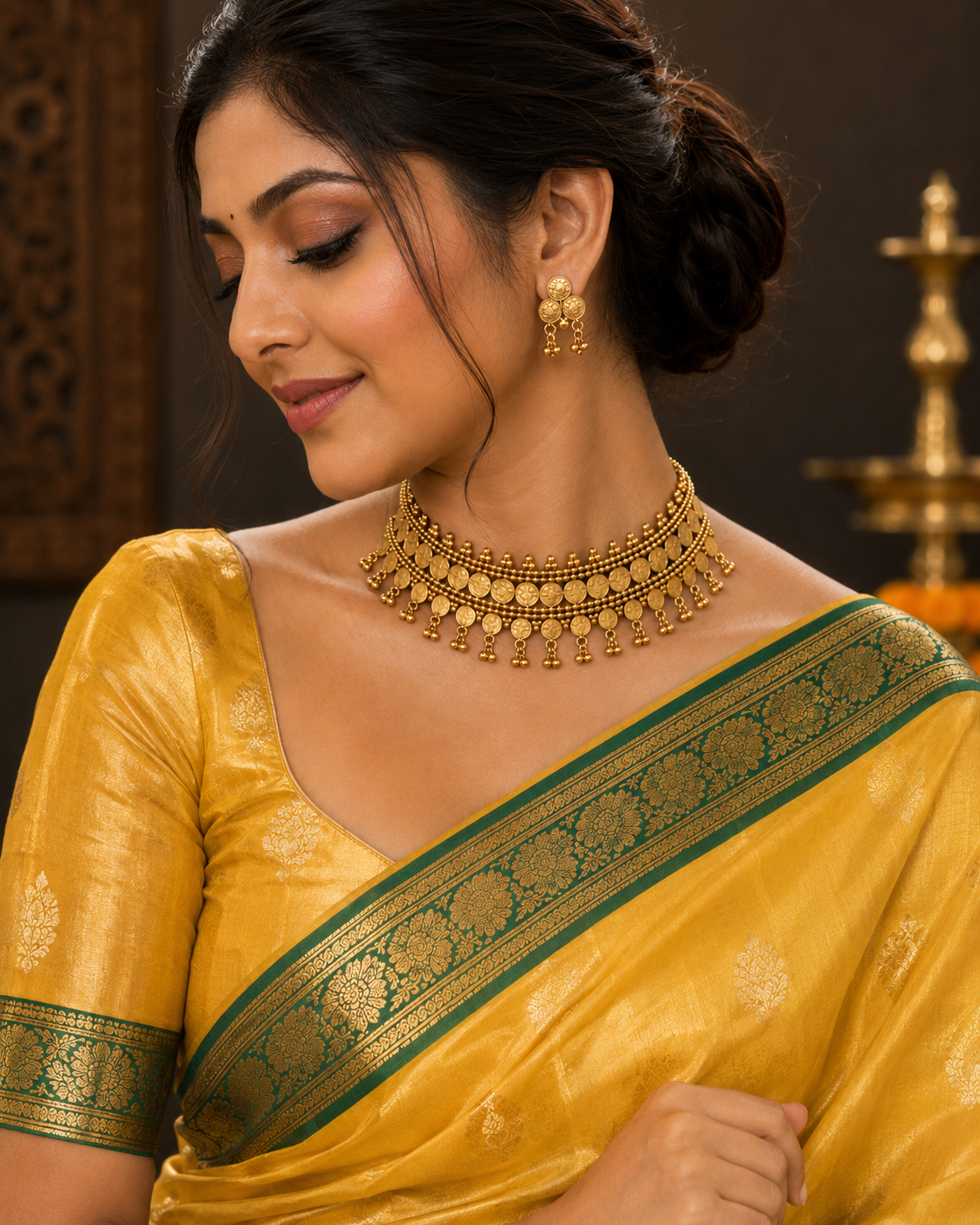 Rajam Heritage Coin Choker Set