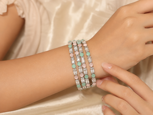 Mint Pink Bangle