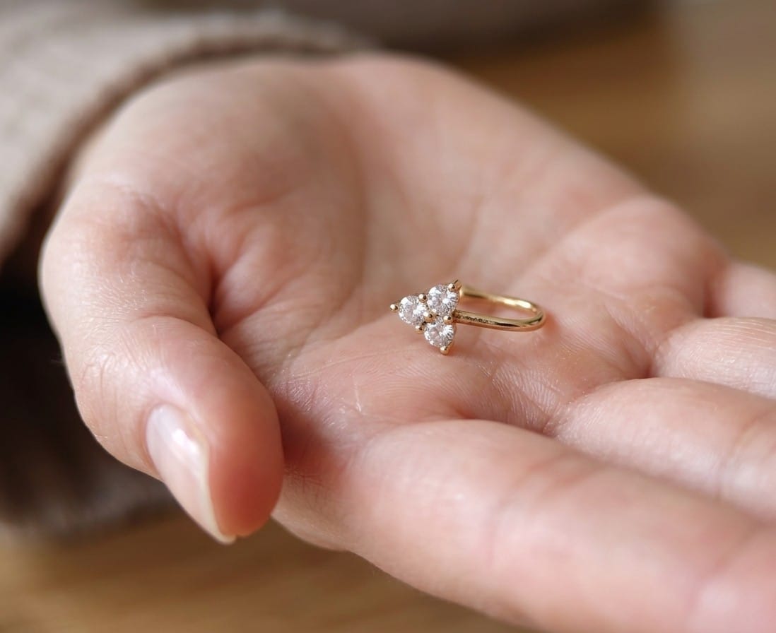 Celestial Trio Nose Pin