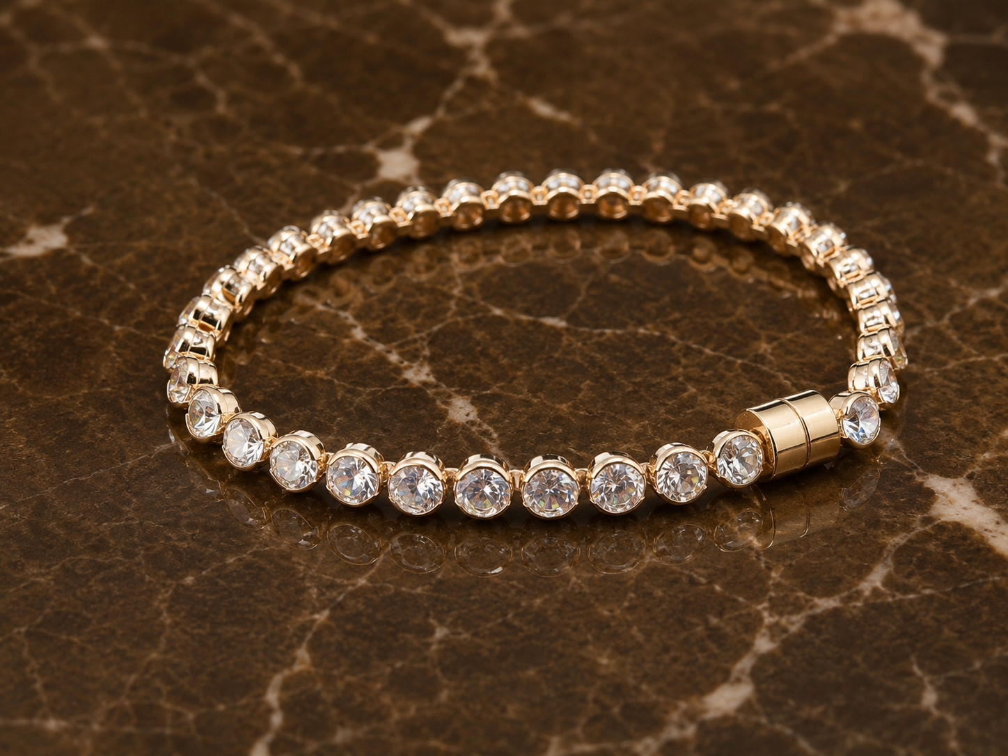 Chain & Tennis Bracelet