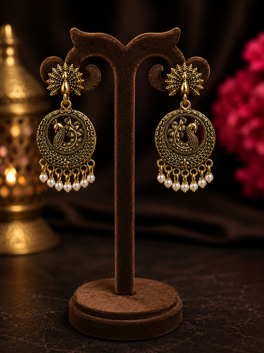 Mayura Antique Pearl Earri