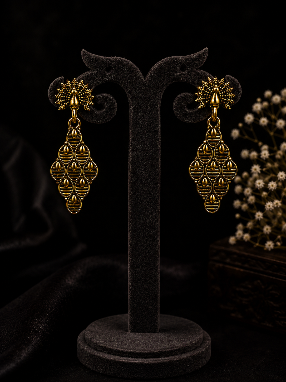 Aarna Antique Filigree Earrings