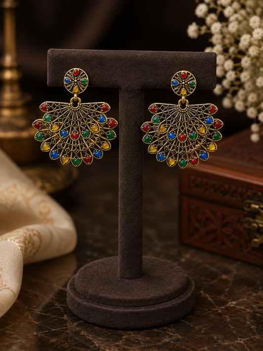 Mayura Rangoli Earrings