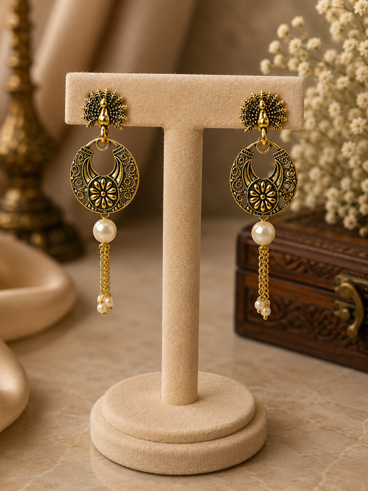Aaradhya Pearl Drop Earrings