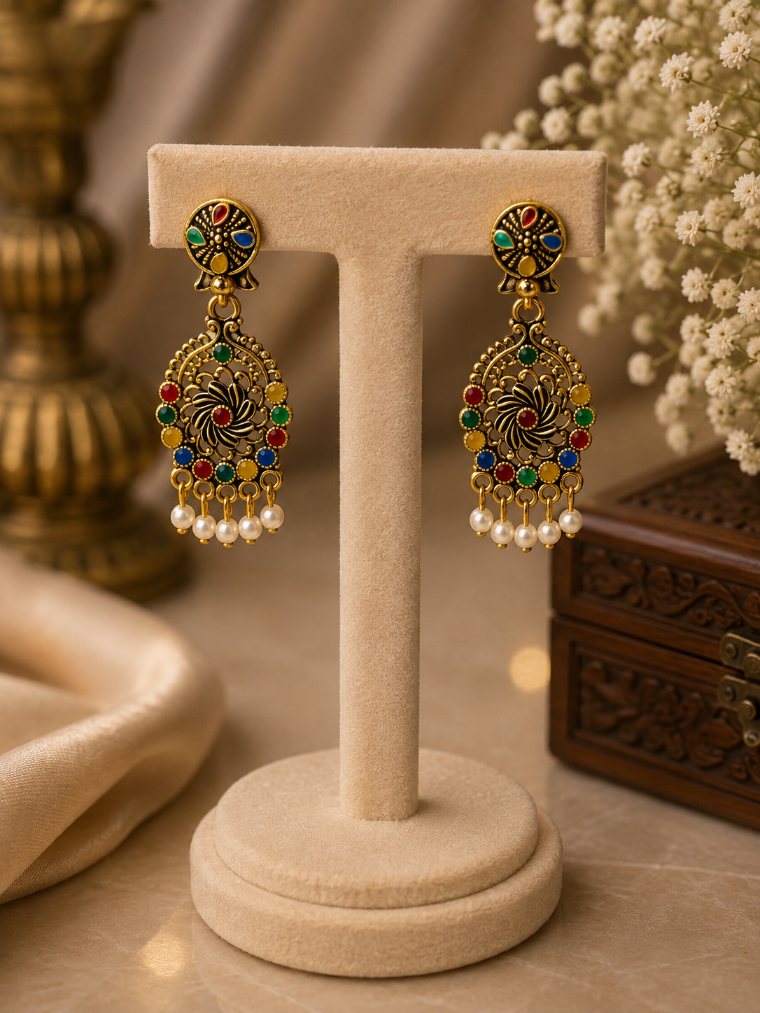 Rangoli Rani Multicolour Earrings