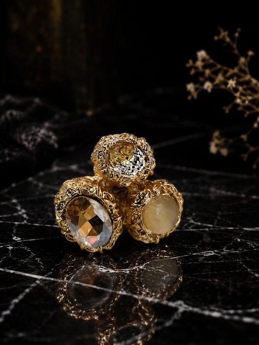 The Royale Trio Statement Ring