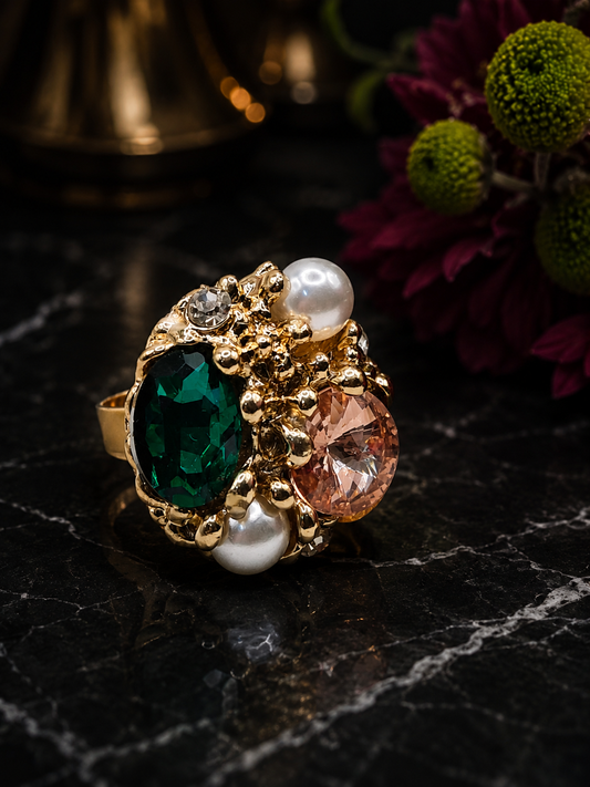 Emerald Royale Statement Ring