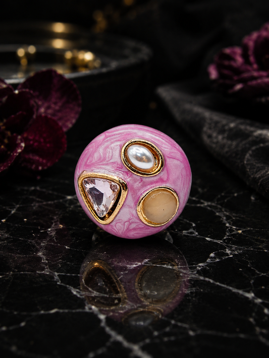Blush Pearl Muse Statement Ring