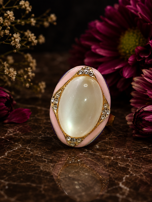 Pastel Opal Luxe Statement Ring