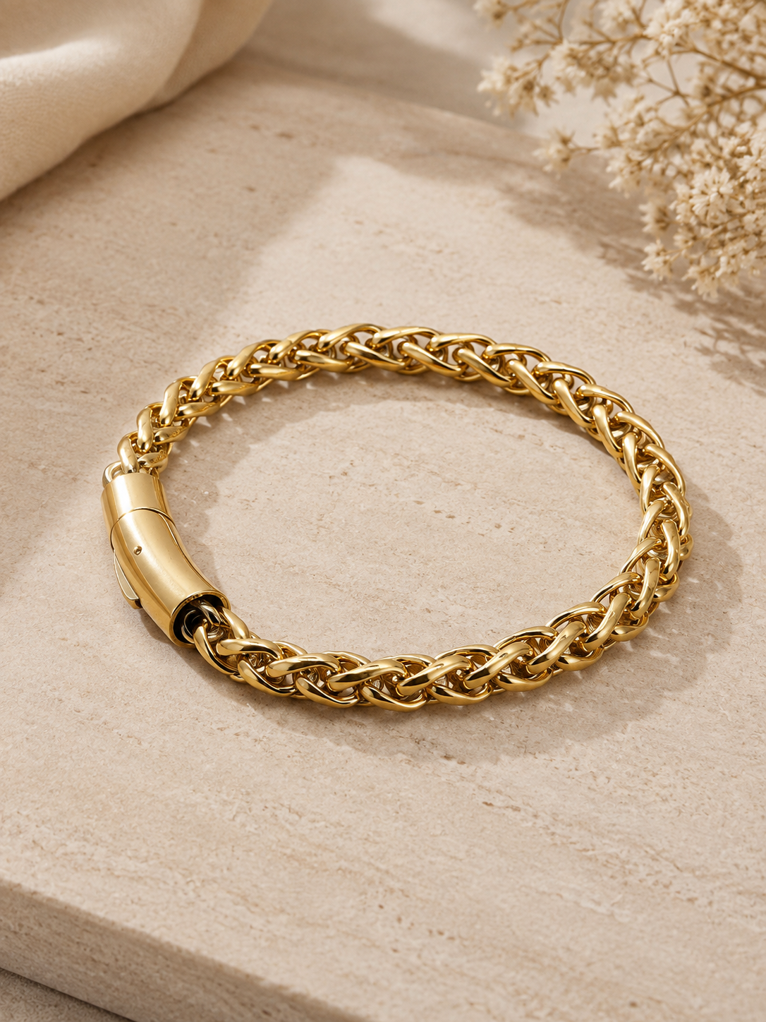 Royal Weave Gold Bracelet
