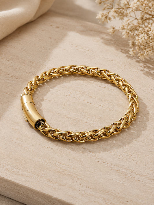 Royal Weave Gold Bracelet