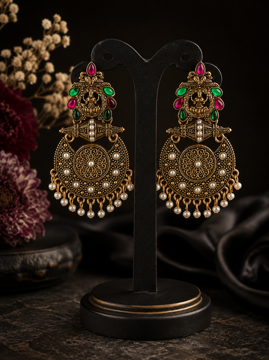 Lakshmi Heritage Chandbali Earrings