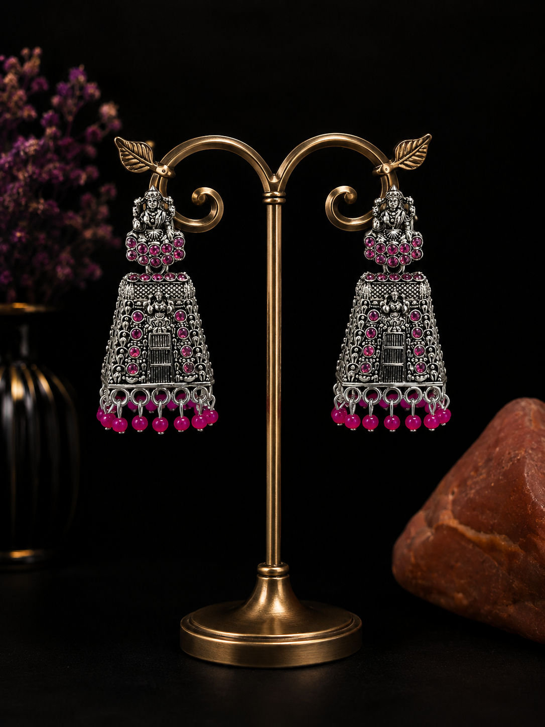 Temple Blossom Jhumkas