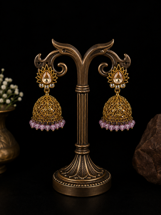 Blush Aura Jhumkas