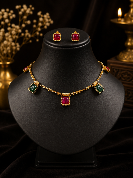 Varnika Charm Necklace Set