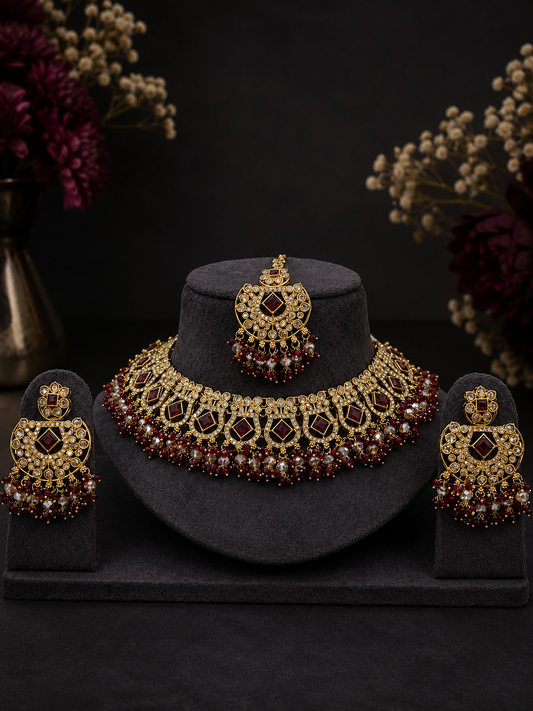 Rajvika Kundan Choker Set