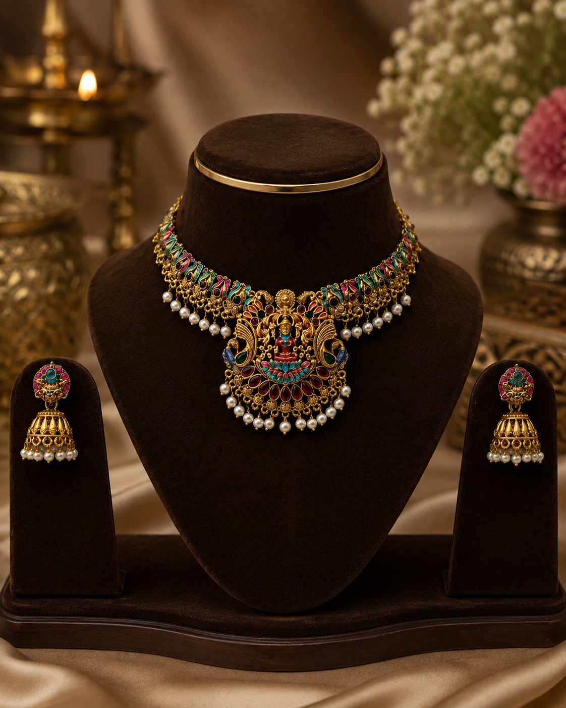 Mayura Lakshmi Temple Choker Set
