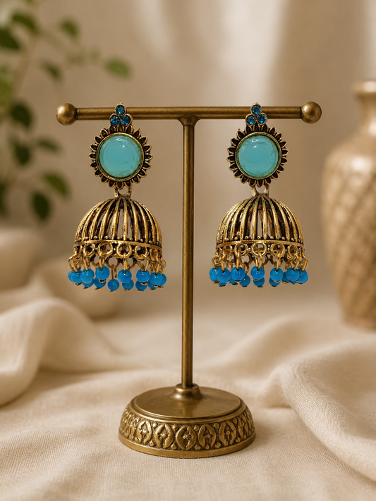 Aqua Opal Jhumka