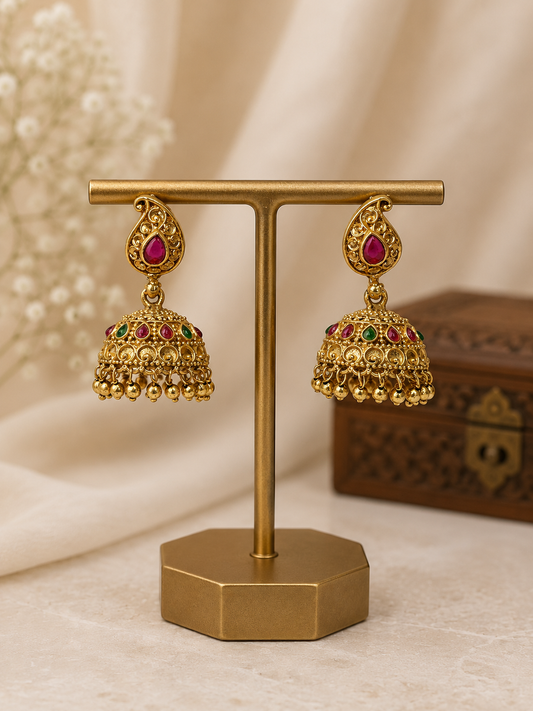 Ruby Swarna Jhumka