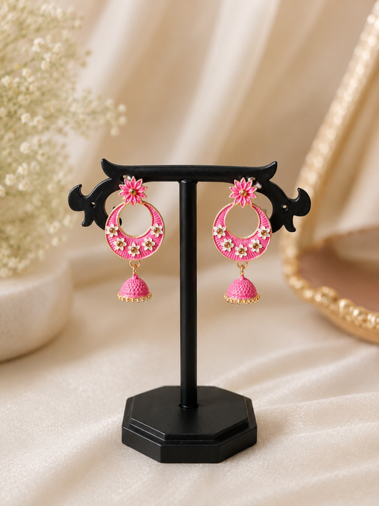 Blush Bloom Jhumka