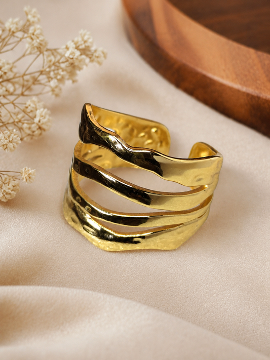 Aurora Wave Statement Ring