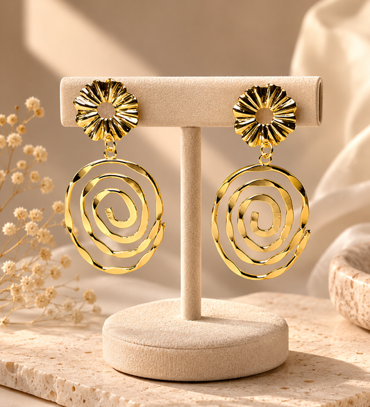 Spiral Drop Earrings
