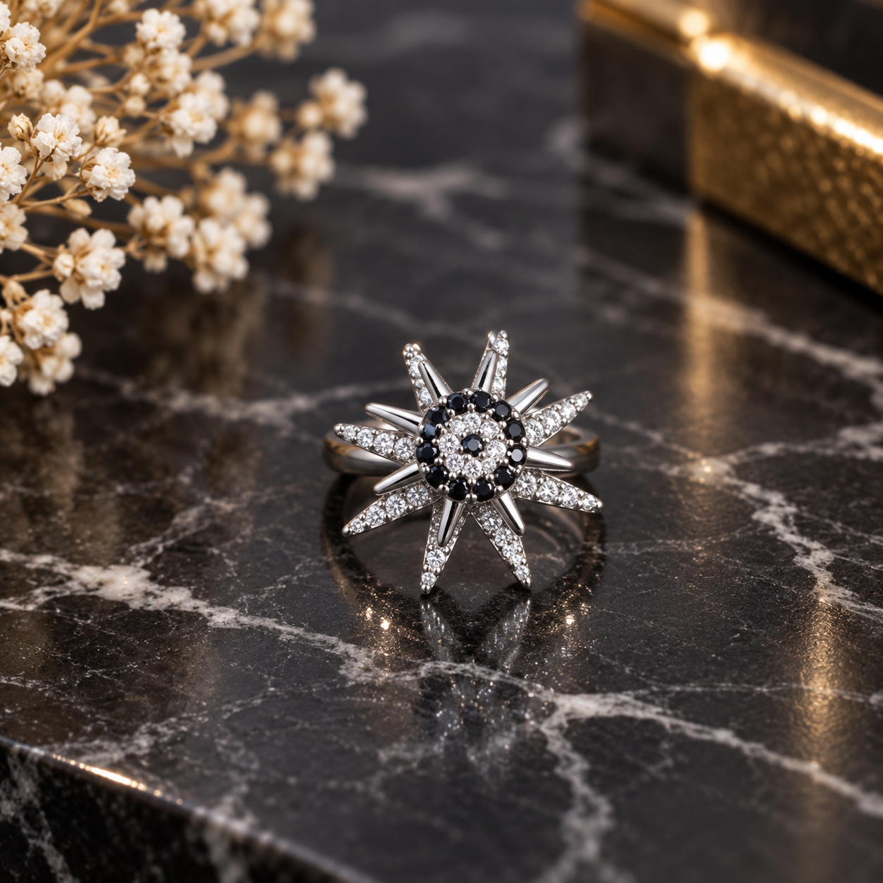 Celestial Starburst Ring