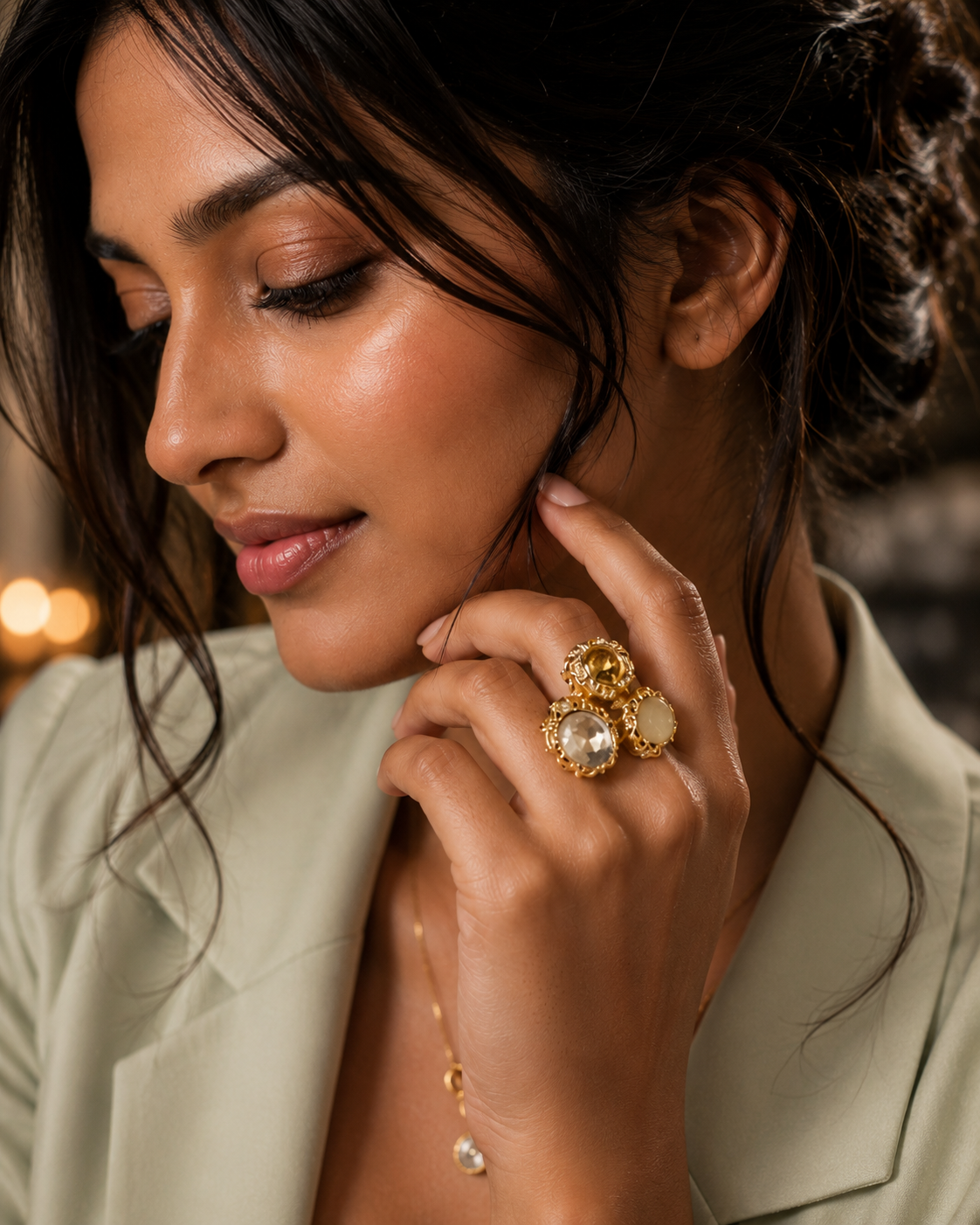 The Royale Trio Statement Ring