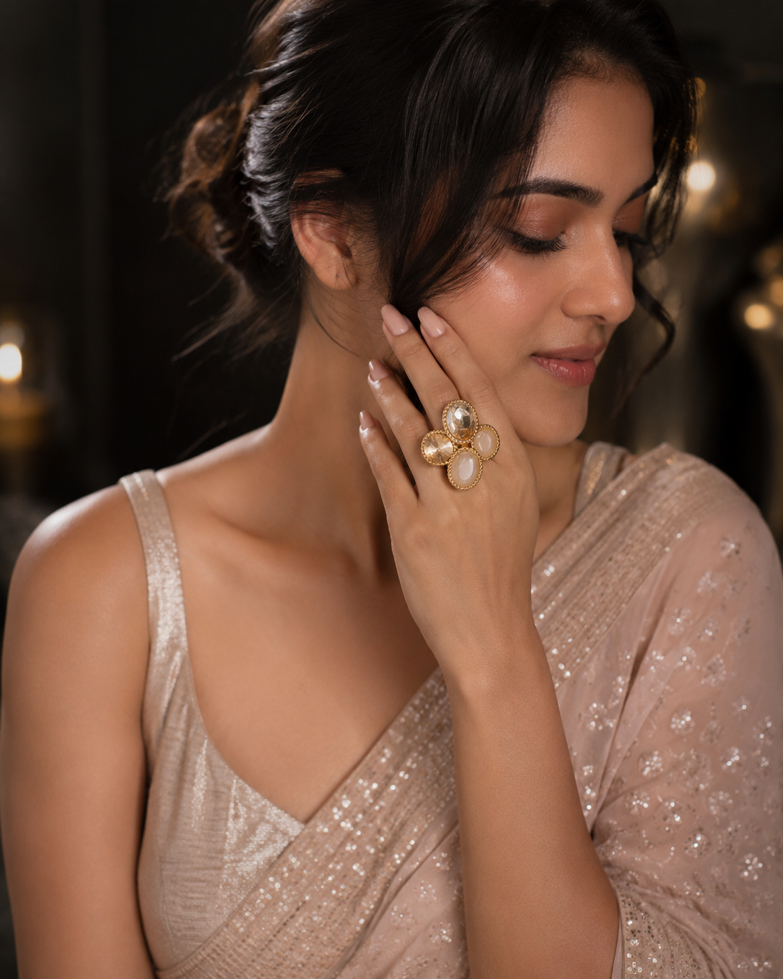 Aurora Bloom Statement Ring