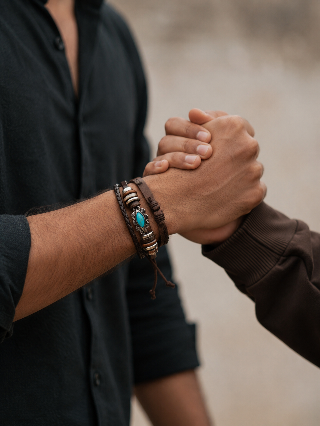Nomad Turquoise Leather Bracelet