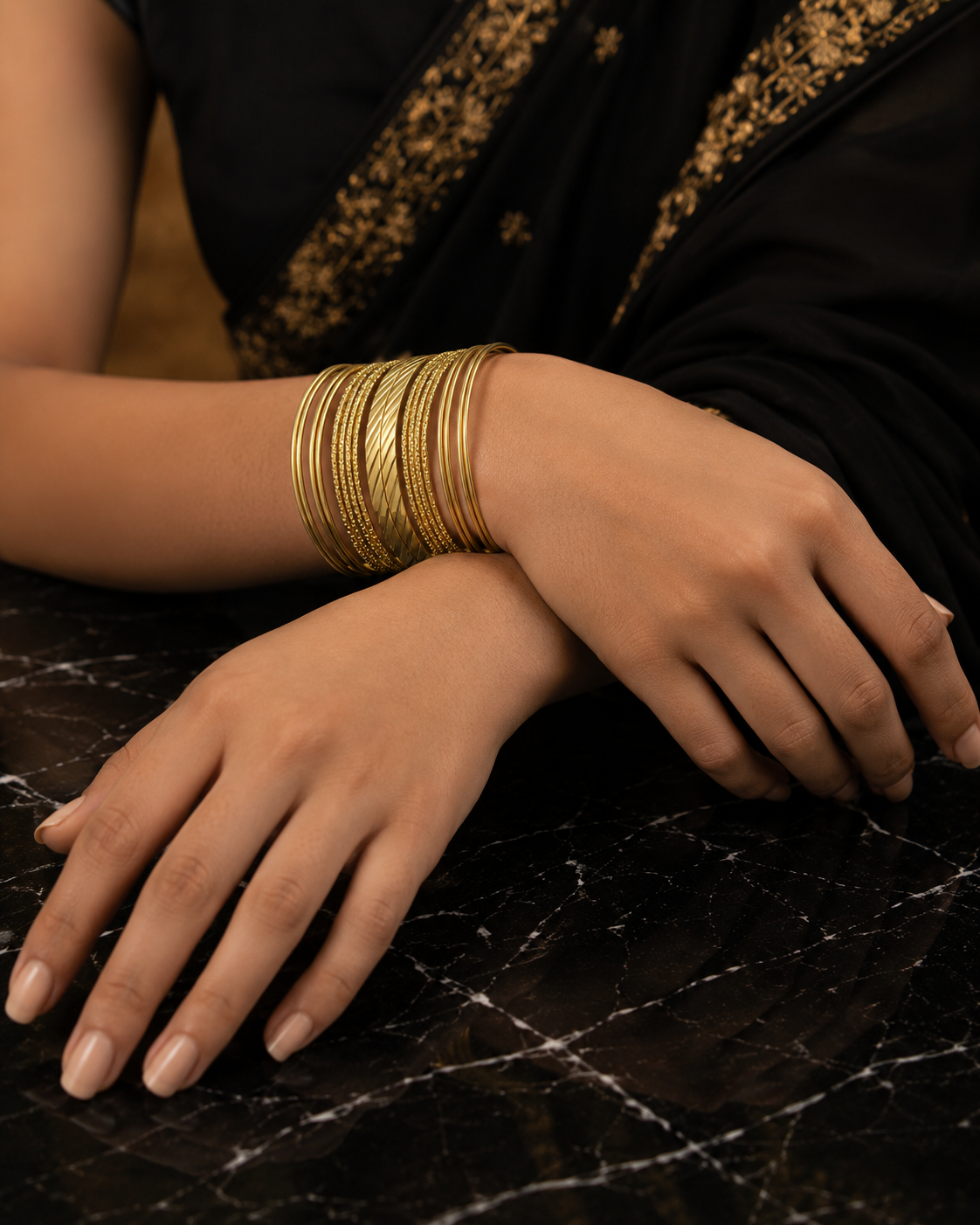 Radiance Royale Layered Cuff Bracelet