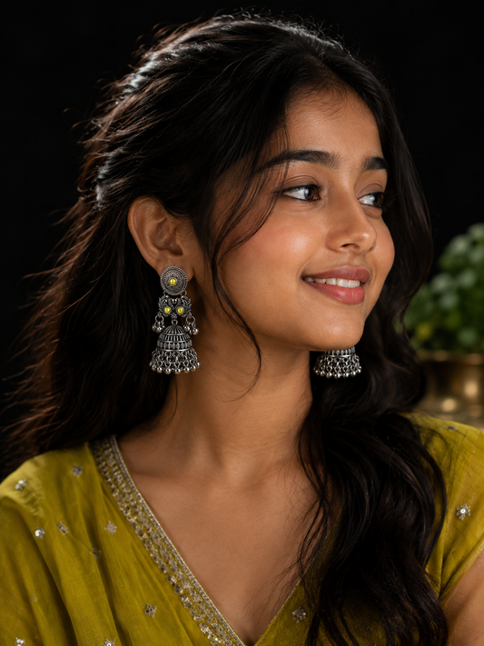 Citrine Whisper Jhumka