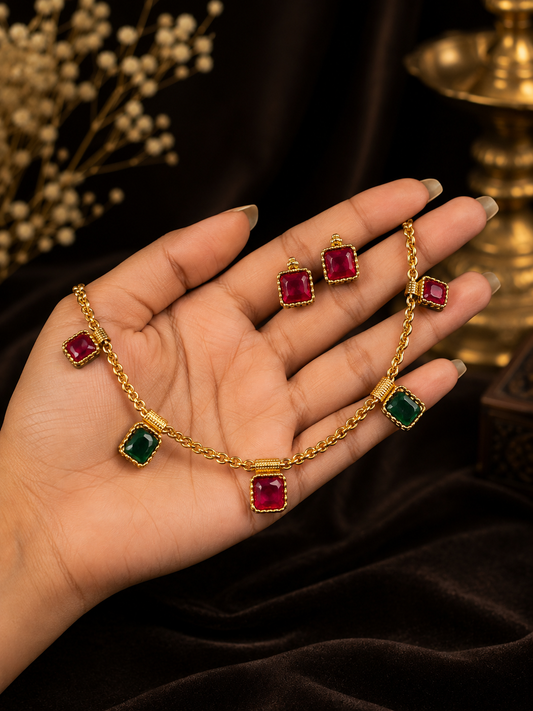 Varnika Charm Necklace Set