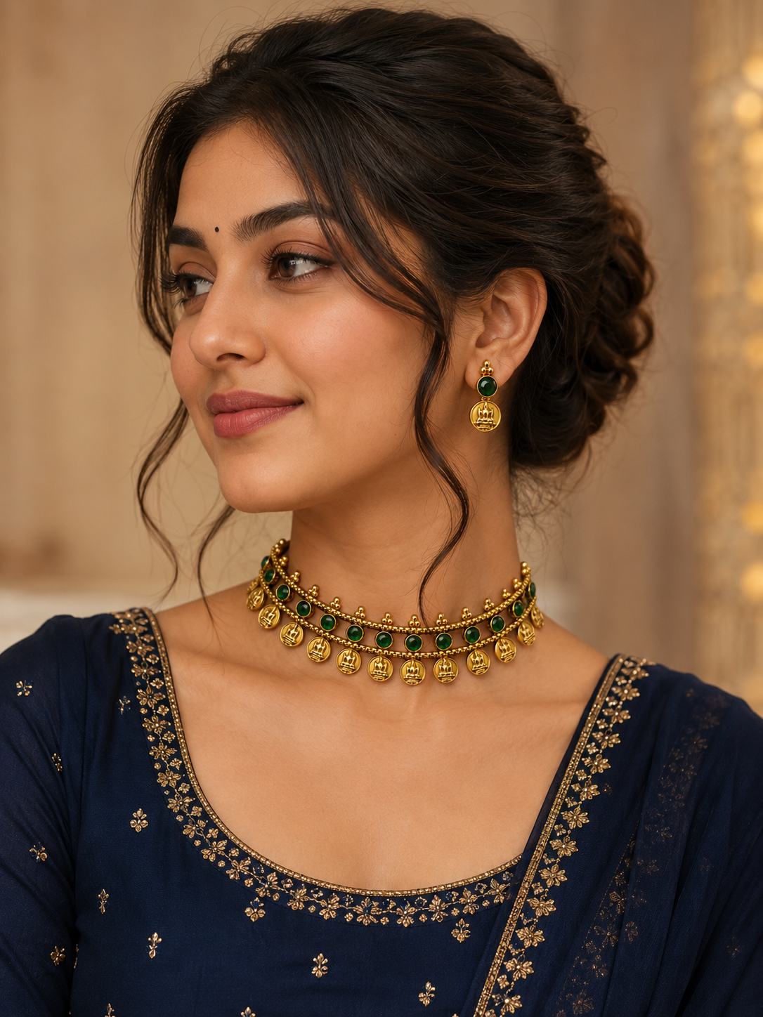 Aaradhya Coin Choker