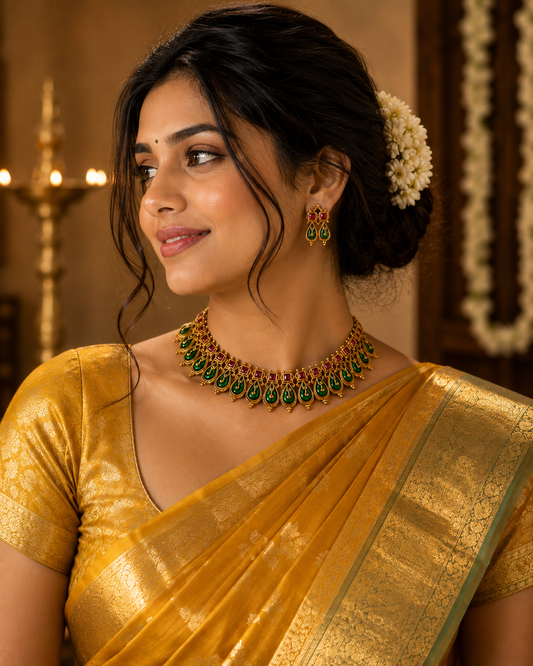 Meghna Heritage Choker Set,