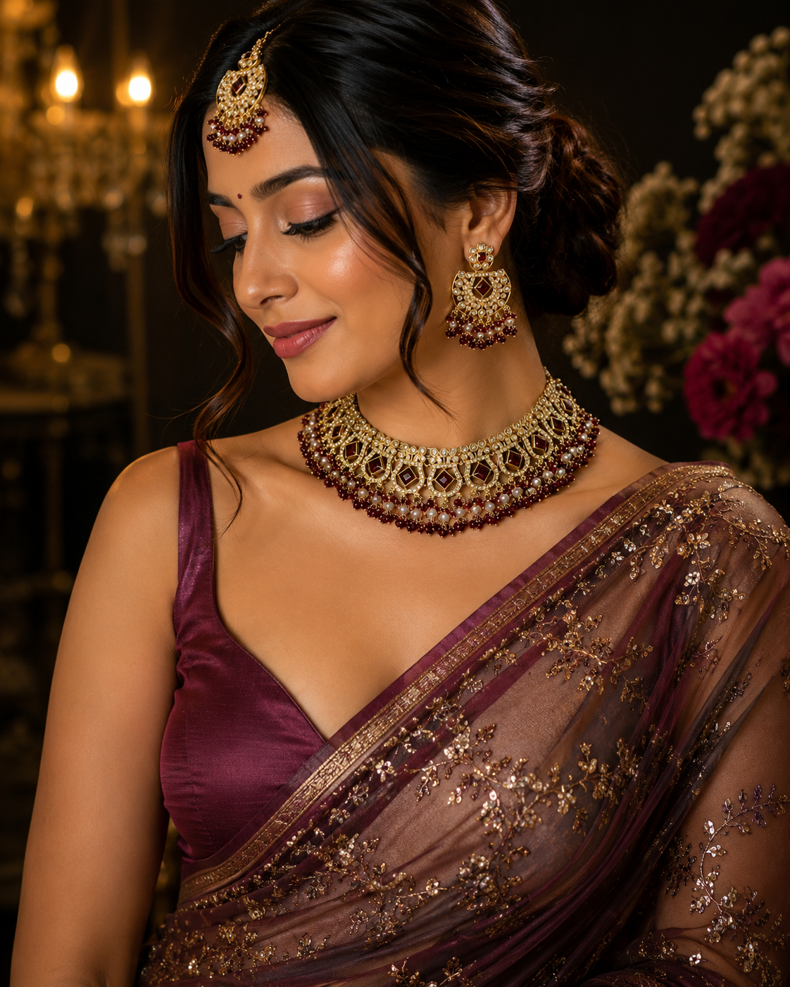 Rajvika Kundan Choker Set