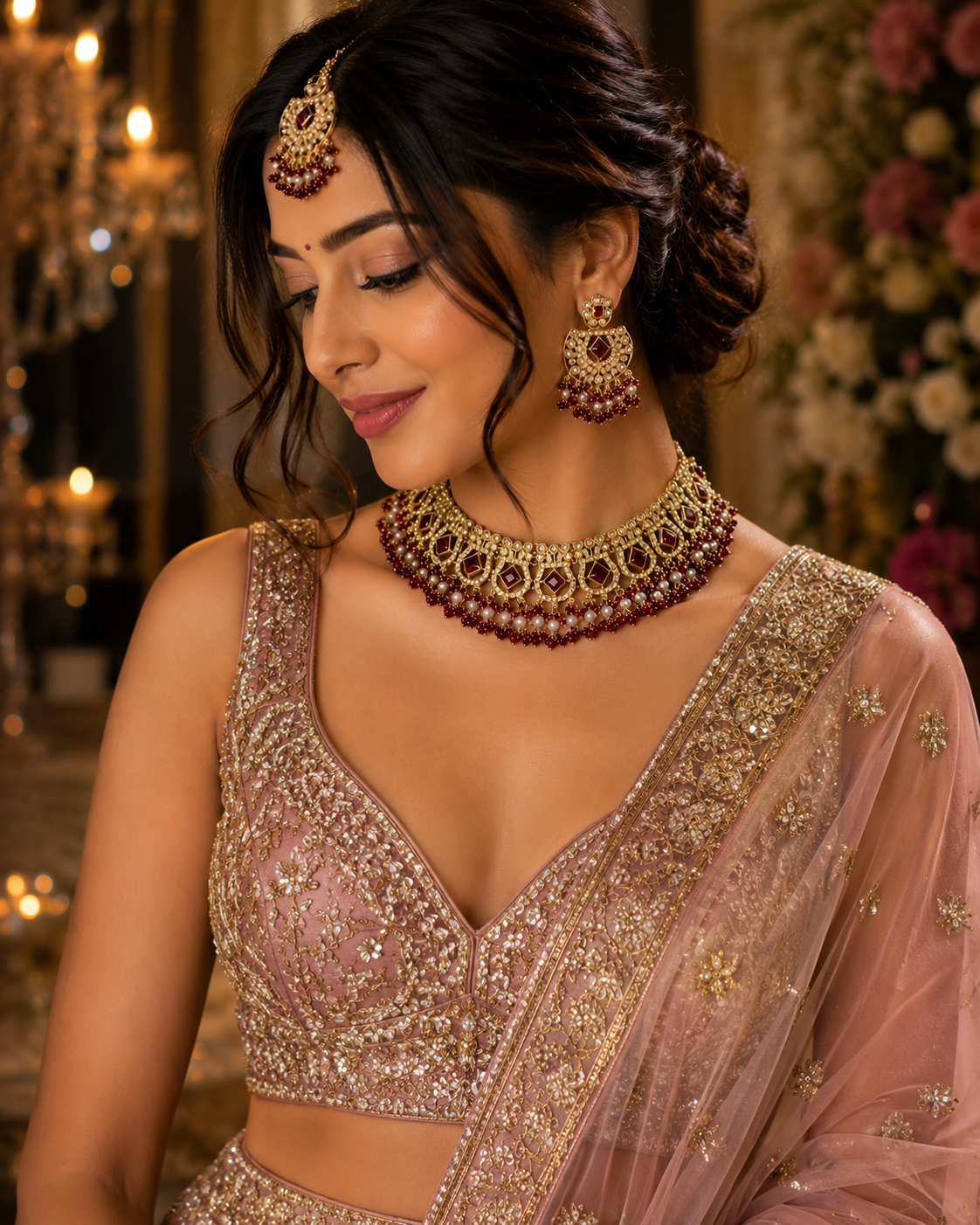 Rajvika Kundan Choker Set