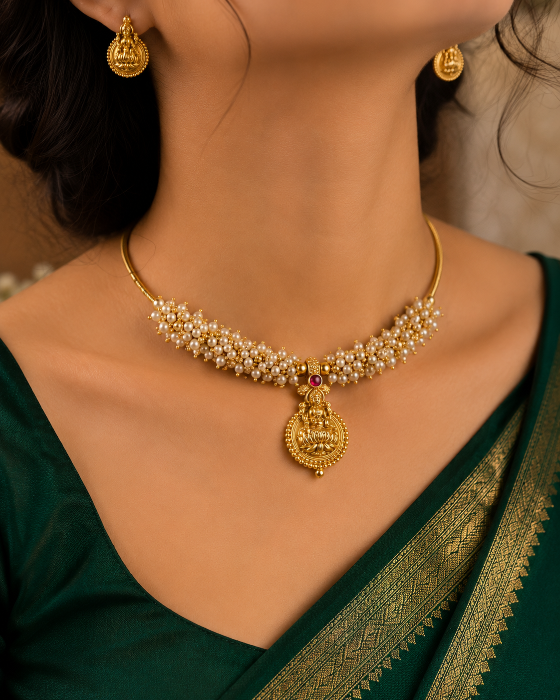 Lakshmi Pearl Choker