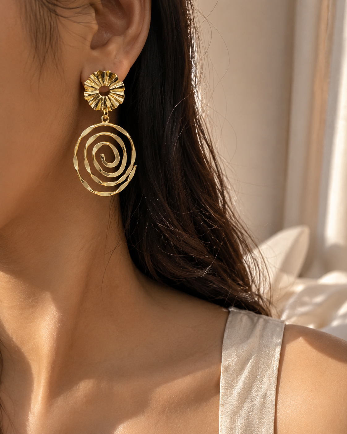 Spiral Drop Earrings