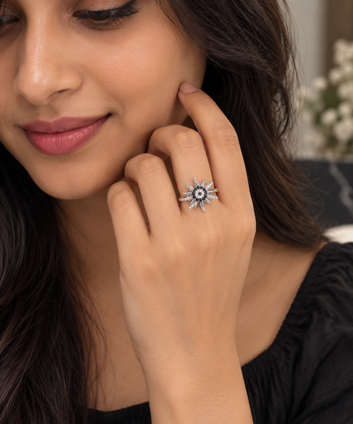 Celestial Starburst Ring