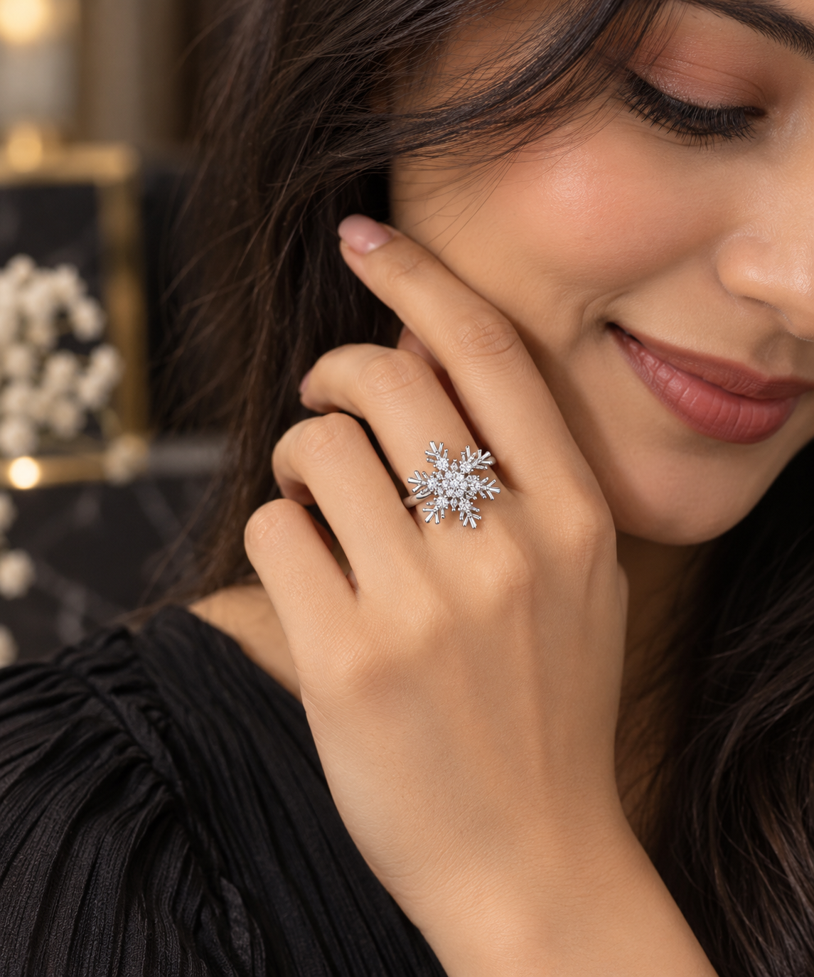 Snowflake Spin Ring