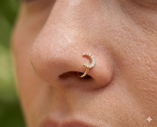 Crescent Nose pin