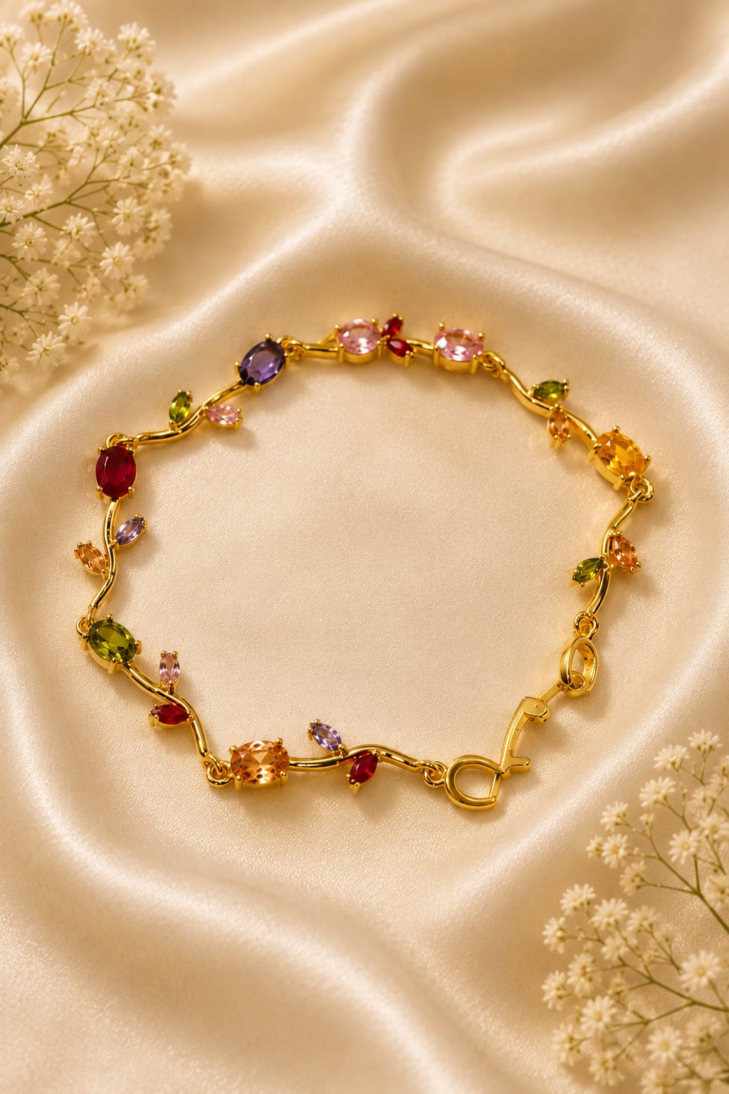 Aurora Rainbow Tulip Bracelet