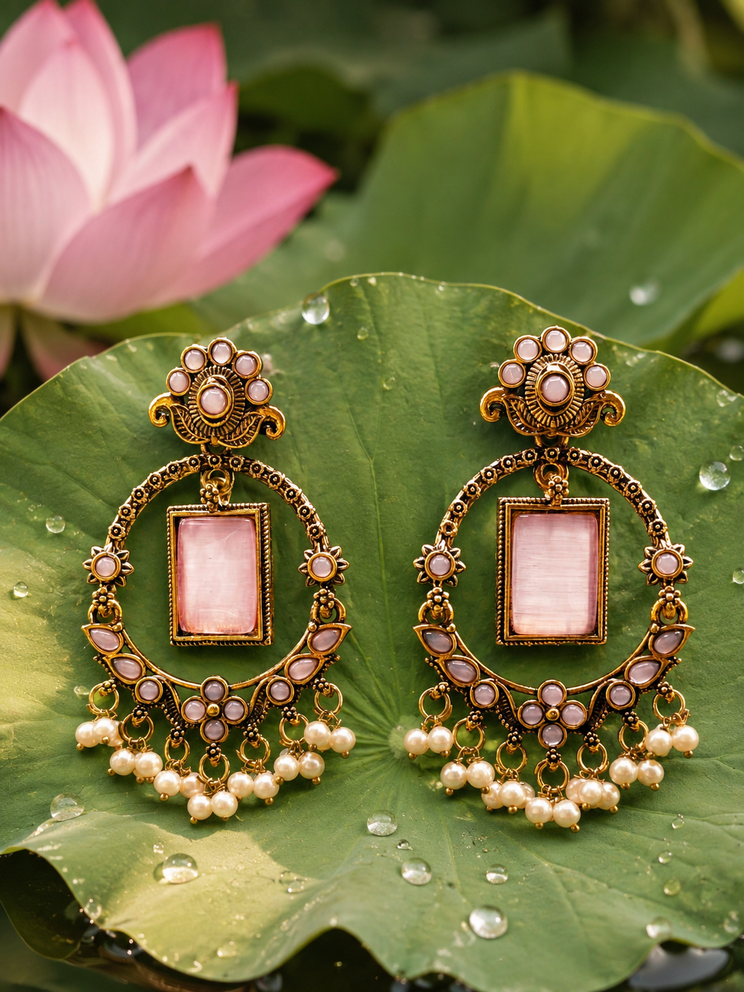 Blush Pink Chandbali