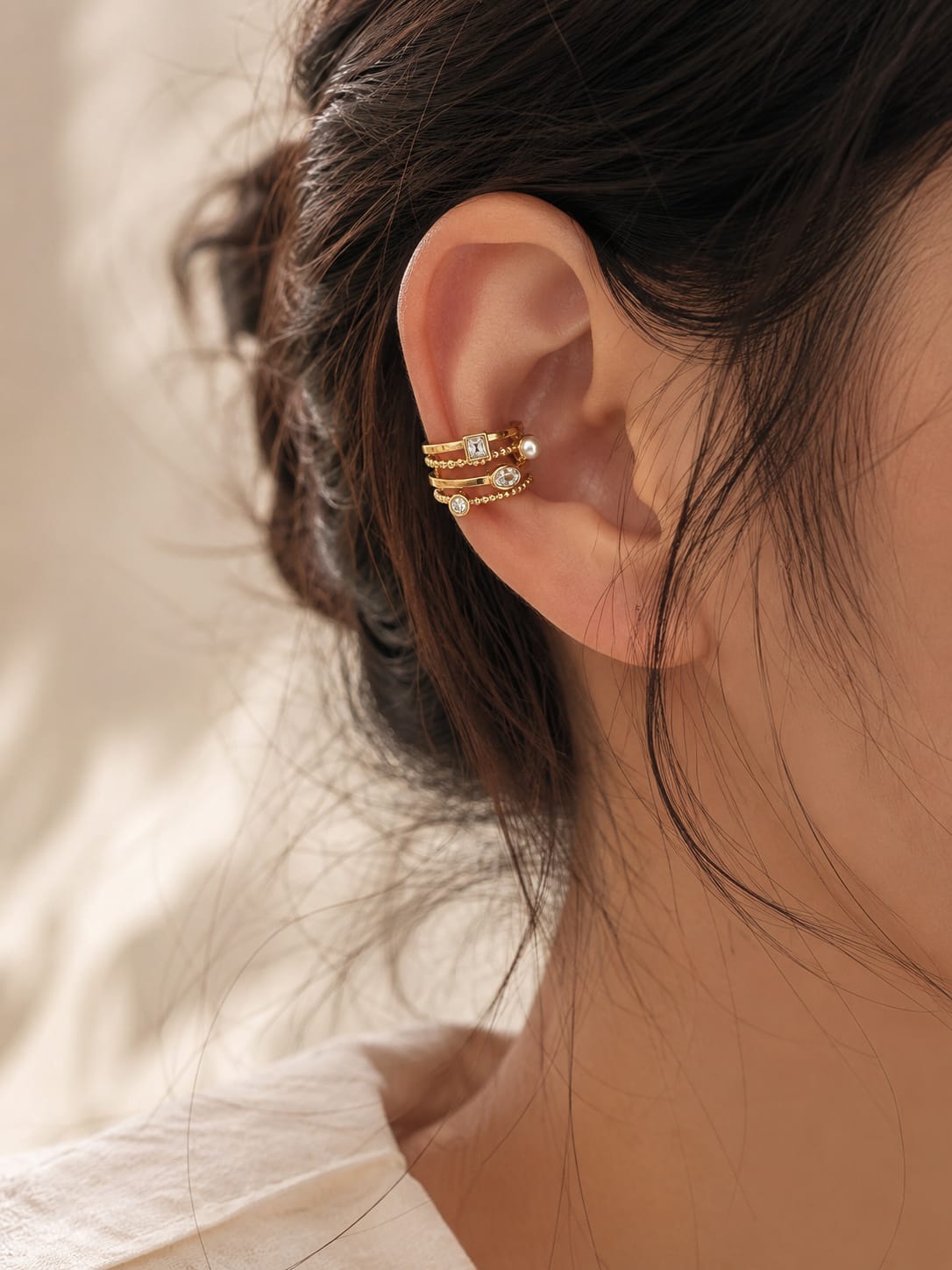 Celeste Pearl Ear Cuff (Single Piece)